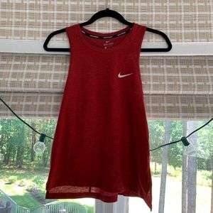 Red Nike tank